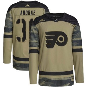 Emil Andrae Youth Adidas Philadelphia Flyers Authentic Camo Military Appreciation Practice Jersey